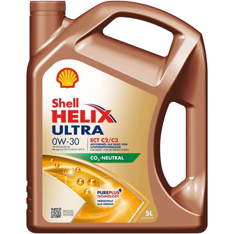 Shell Helix Ultra ECT C2C3 0W-30 · 5 L. El diseño de la etiqueta puede variar.