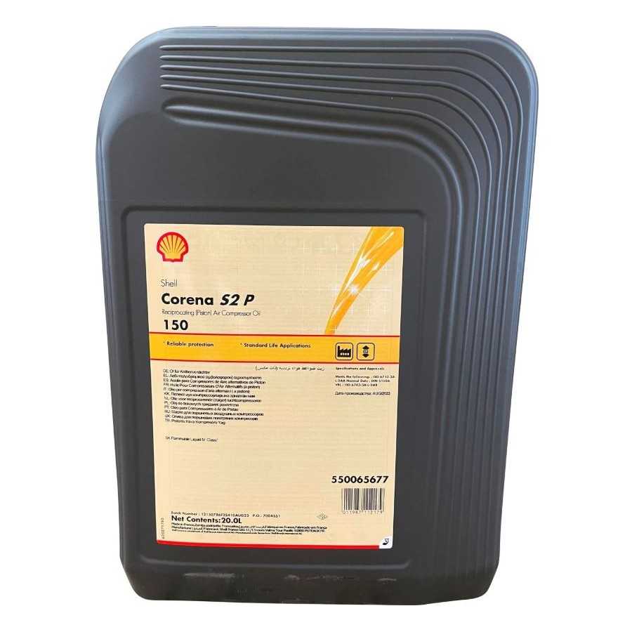 Shell Corena S2 P 150 · 20 L. El diseño de la etiqueta puede variar.