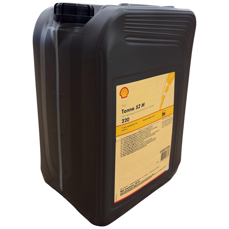 Shell Tonna S2 M 220 · 20 L. El diseño de la etiqueta puede variar.