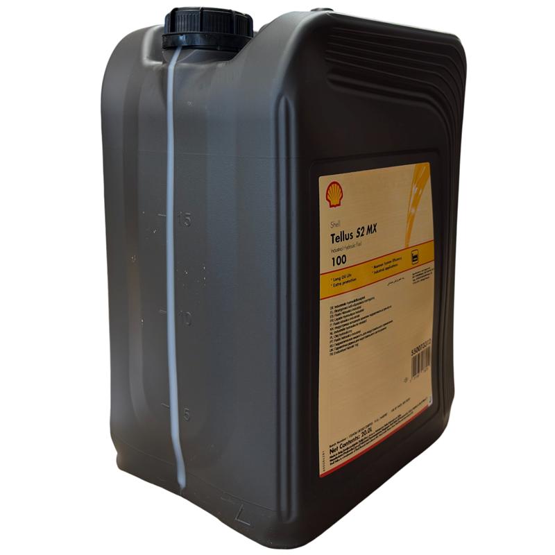 Shell Tellus S2 MX 100 · 20 L. El diseño de la etiqueta puede variar.