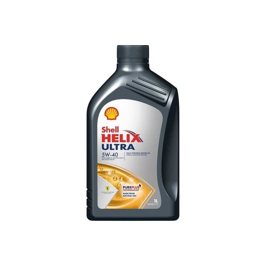 Shell Helix Ultra 5W-40 · 1 L. El diseño de la etiqueta puede variar.